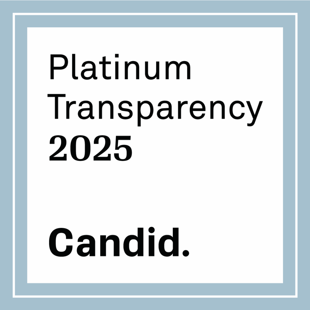 Candid platinum seal of transparency for 2025